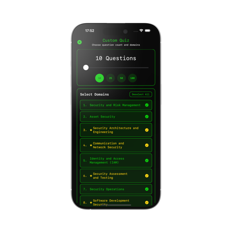 CISSP Custom Quiz